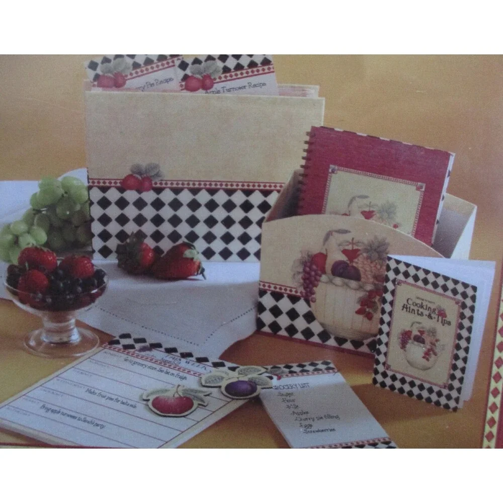 Debbie Mumm Deluxe Kitchen Organizer Set Fruit Bowl Gold NEW